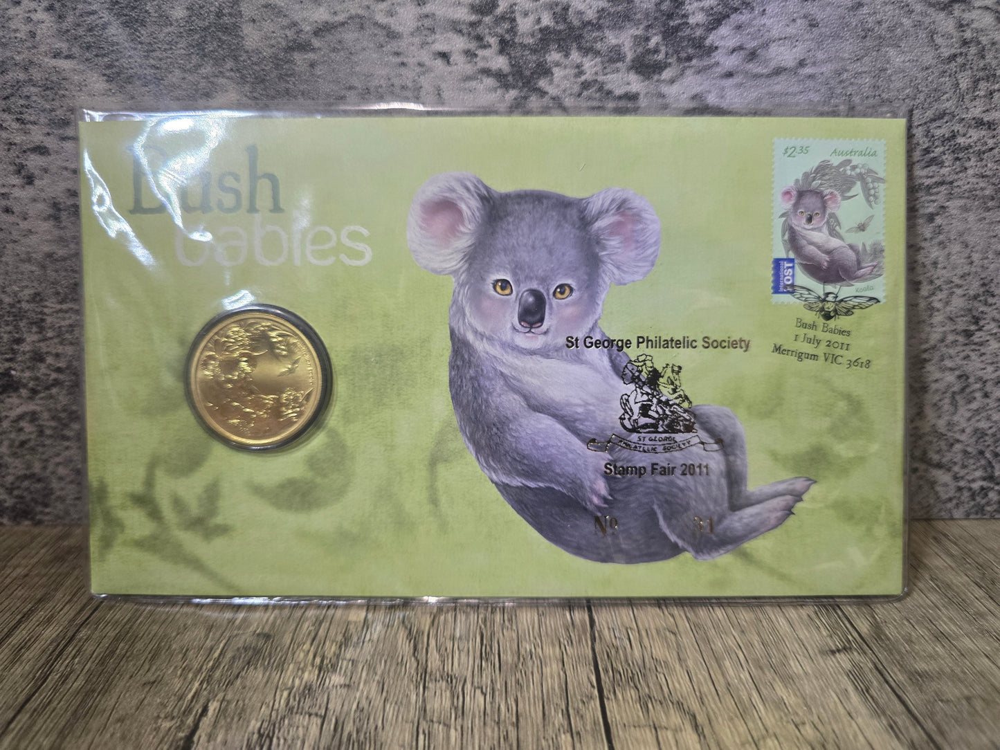 Bush Babies Koala PNC, St George Philatelic OVP 2011