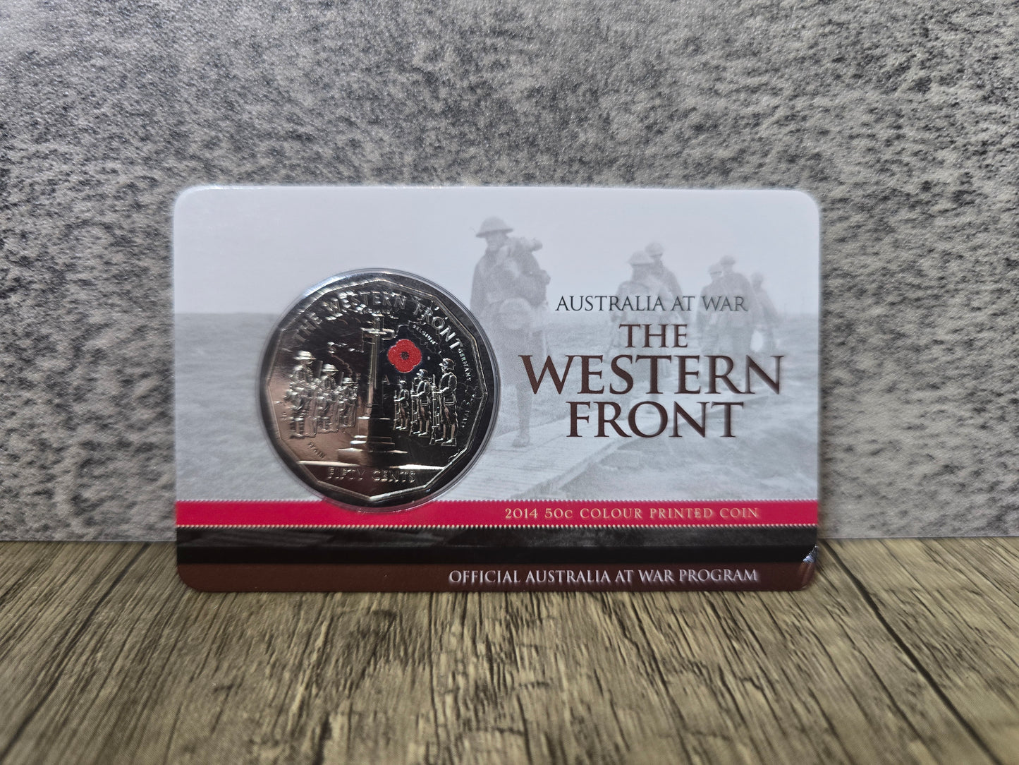 Western Front 50c Poppy 2014