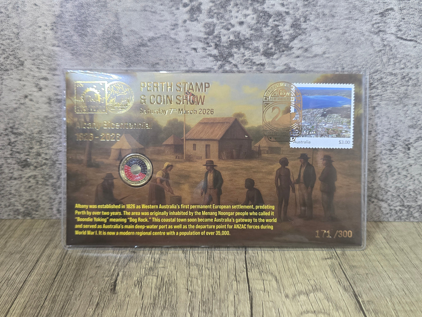 Perth Stamp and Coin Show 2026 PNC Set (Matching Numbered, Set of 4)
