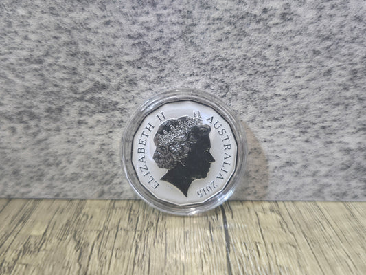 Lunar Silver Proof 50c International Release RAM - 2015 Goat (Tetra-Decagon Series)