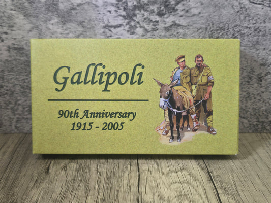 Gallipoli 90th Anniversary 2 x 1oz coloured coin set
