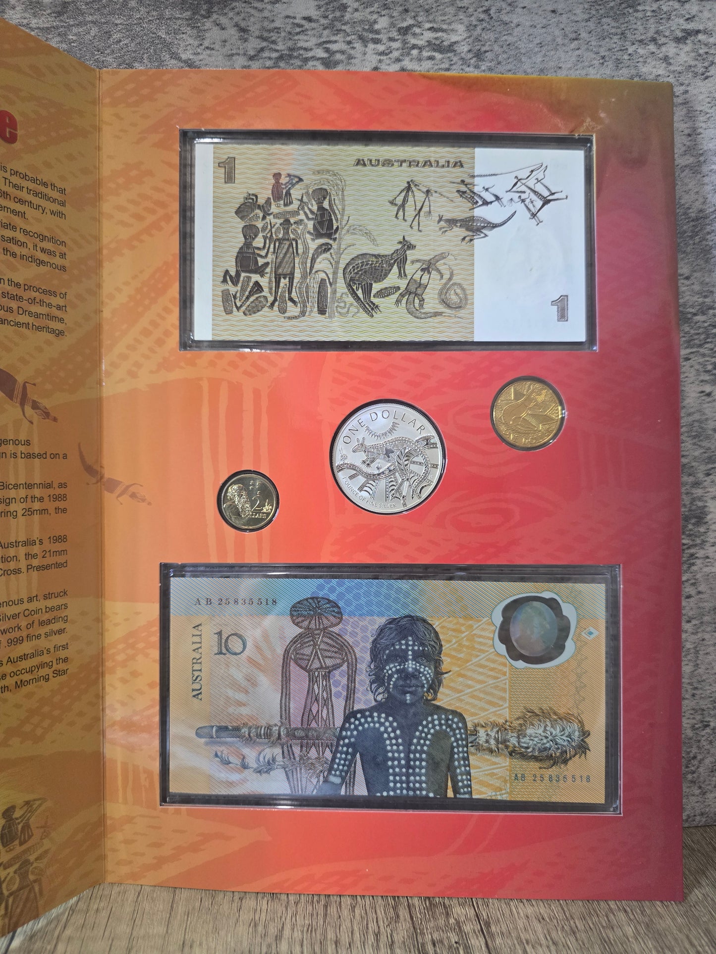 Indigenous Australia Coin and Banknote portfolio (Silver 1oz edition)