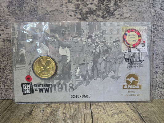Welcome Home Armistice Centenary of WW1 $1 ANDA Sydney PNC 2018