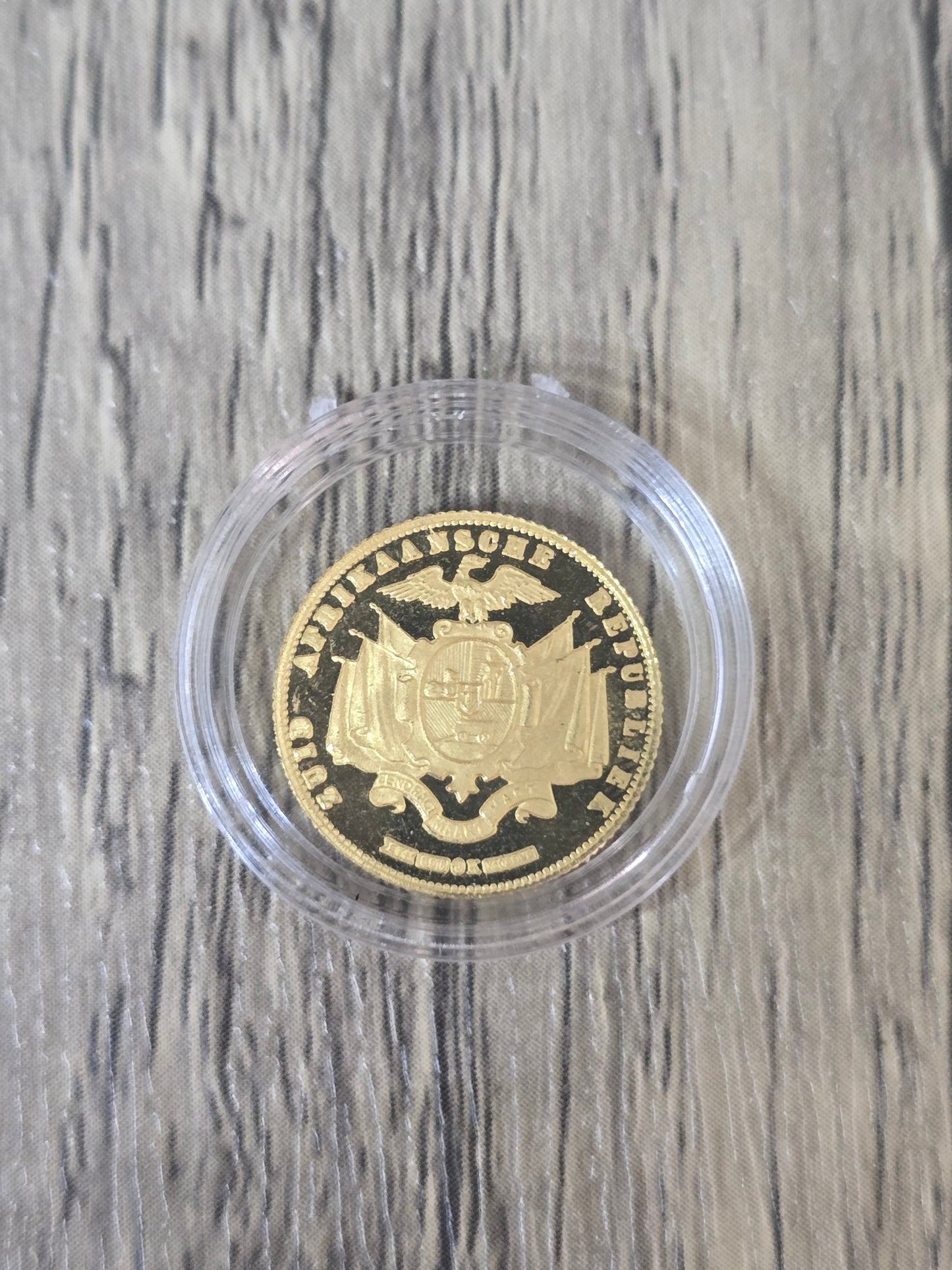 1983 South Afrika Republika Gold Proof Burgers Pond (Restrike)