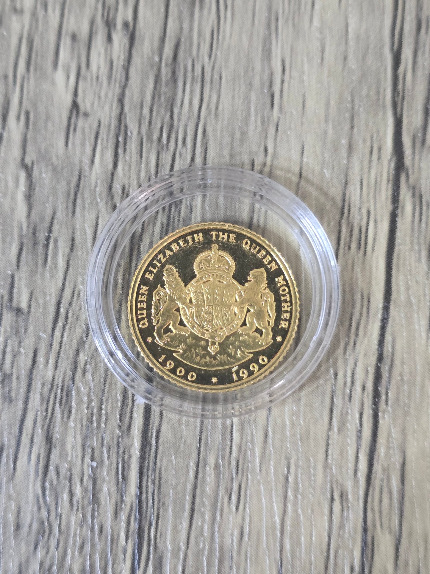 1990 Queen Elizabeth Queen's Mother £10 Gold Proof Falkland Islands