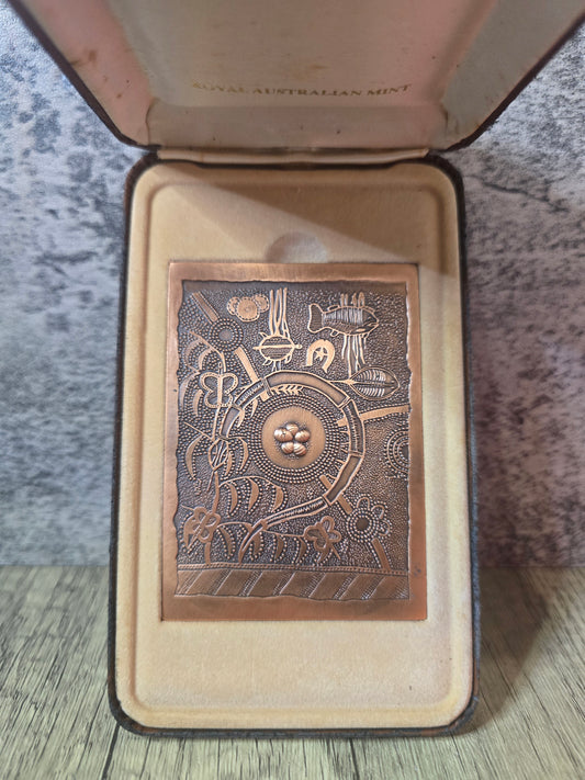 1993 International Year of the Indigenous People 167g Copper Plate