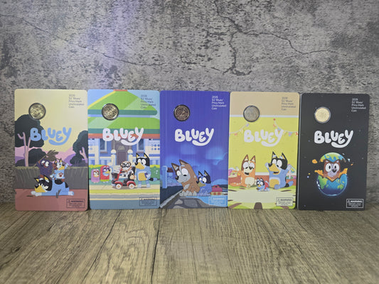 Bluey Privy $2 Coin Set 2026 (5 cards)