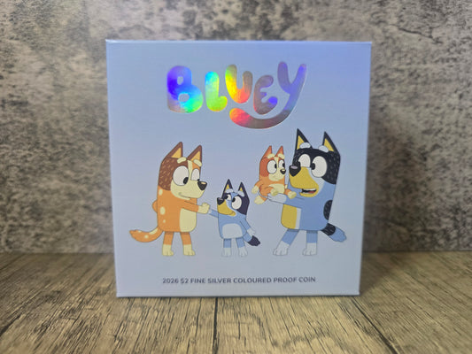 Bluey $2 Coloured Silver Proof 2026