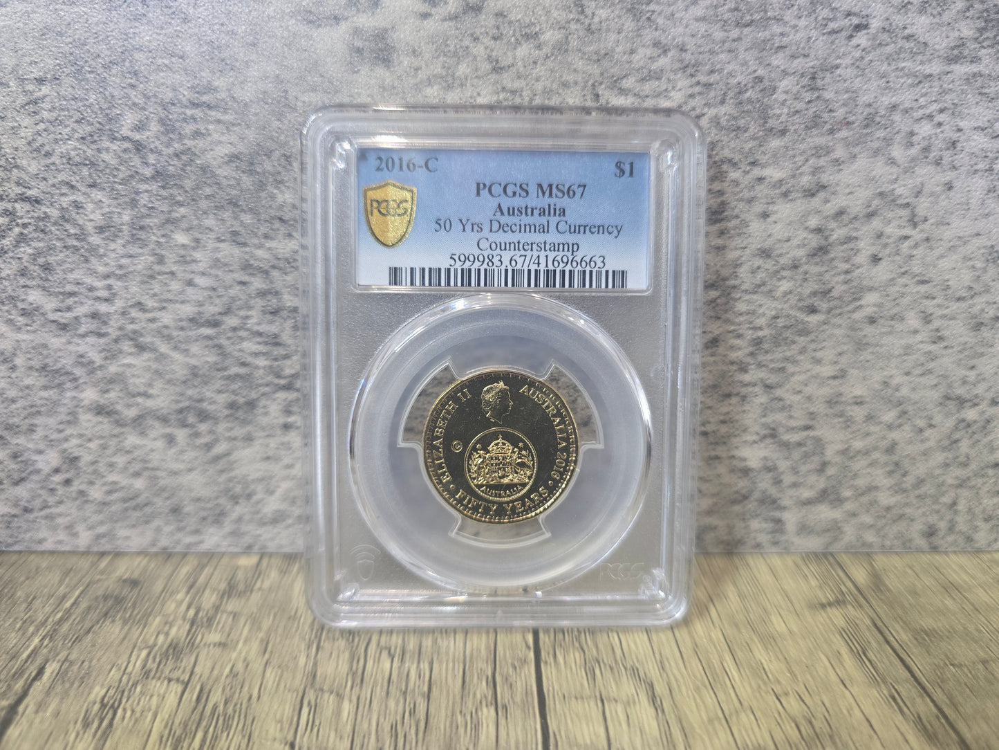 2016 $1 Changeover C-Counterstamp (Enlighten) MS67