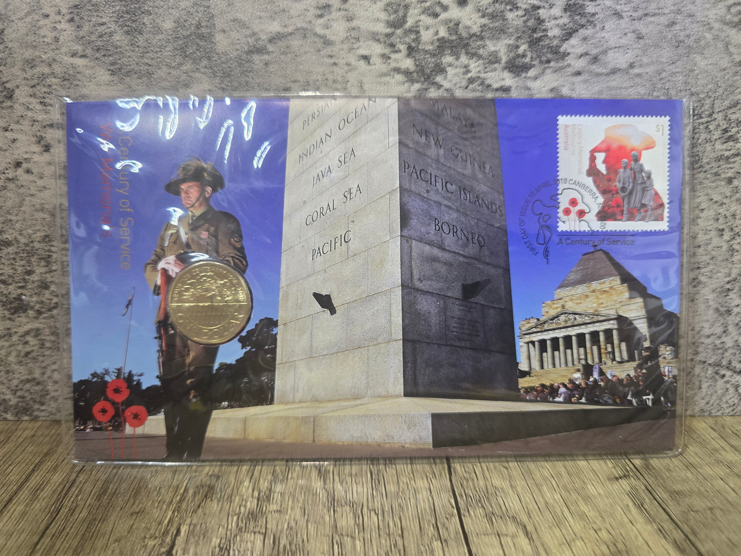 War Memorial Armistice Centenary of Service $1 PNC 2018