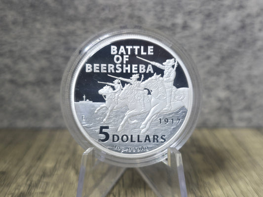 Battle of Beersheba $5 Silver Proof 1oz