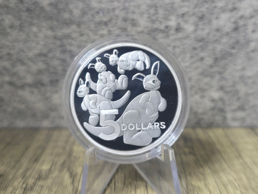 2024 Baby Plush Kangaroo $5 Silver Proof