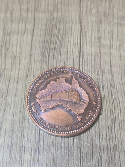 Trans-Australian Railway 50th Anniversary (1917-1967) Medallion