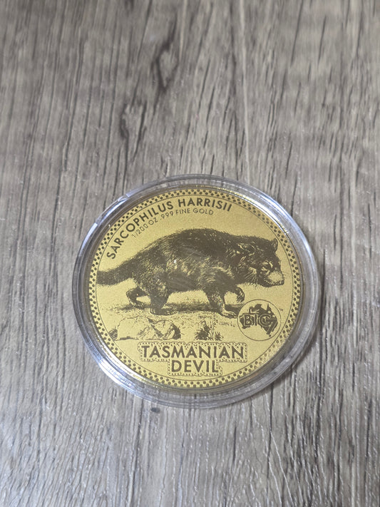 Tasmanian Devil 1/200th gold, 3000 Francs Tchad 2024