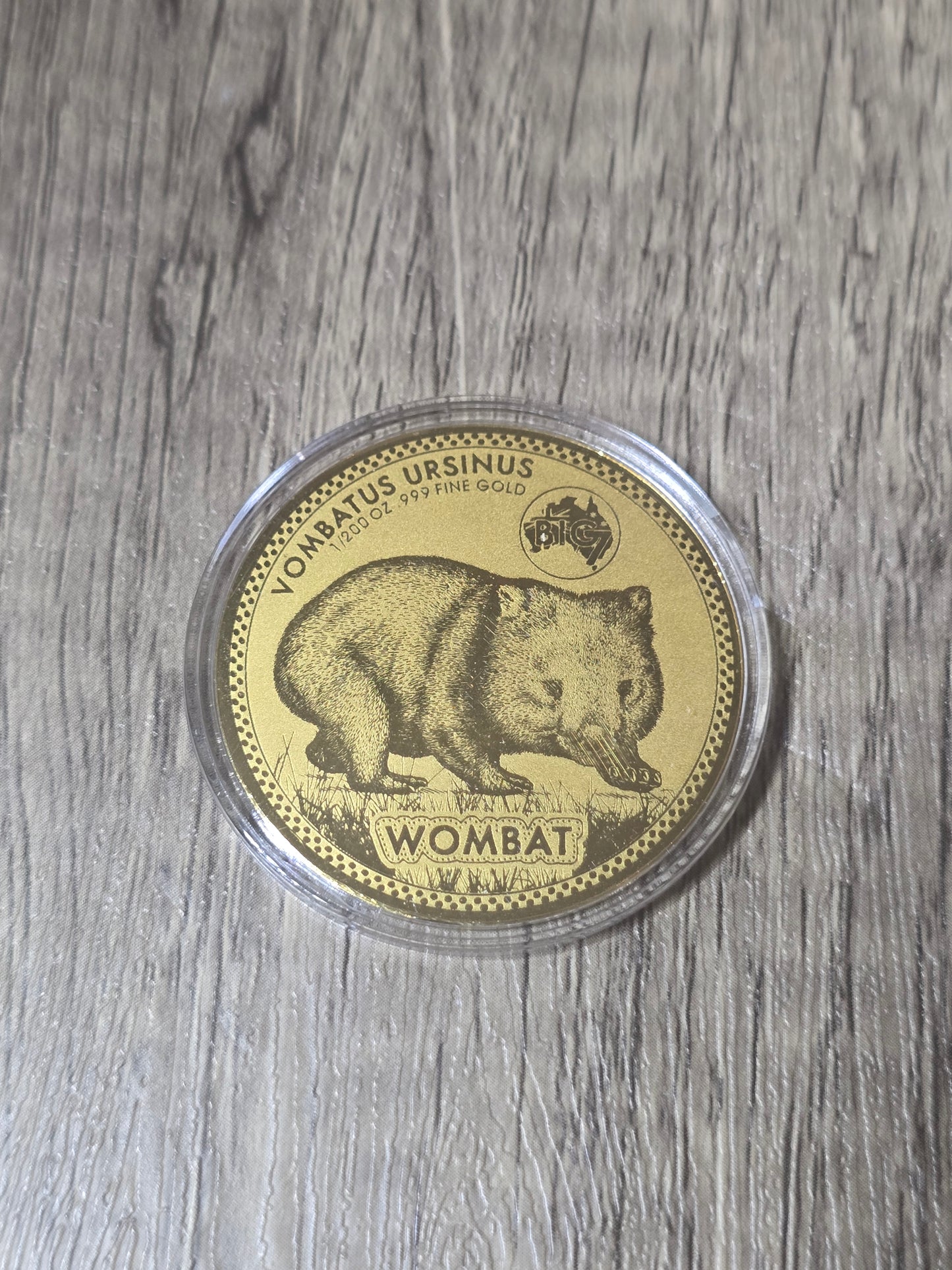 Wombat 1/200th gold, 3000 Francs Tchad 2024