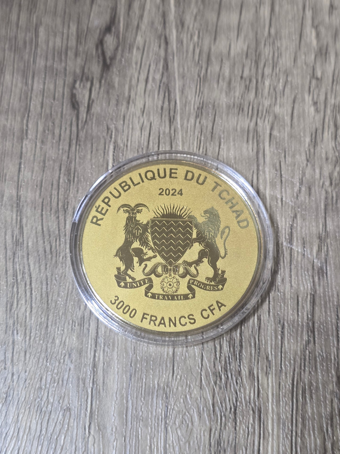 Wombat 1/200th gold, 3000 Francs Tchad 2024