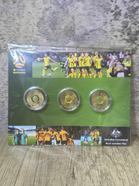 Matildas $2 UNC Set, on custom card