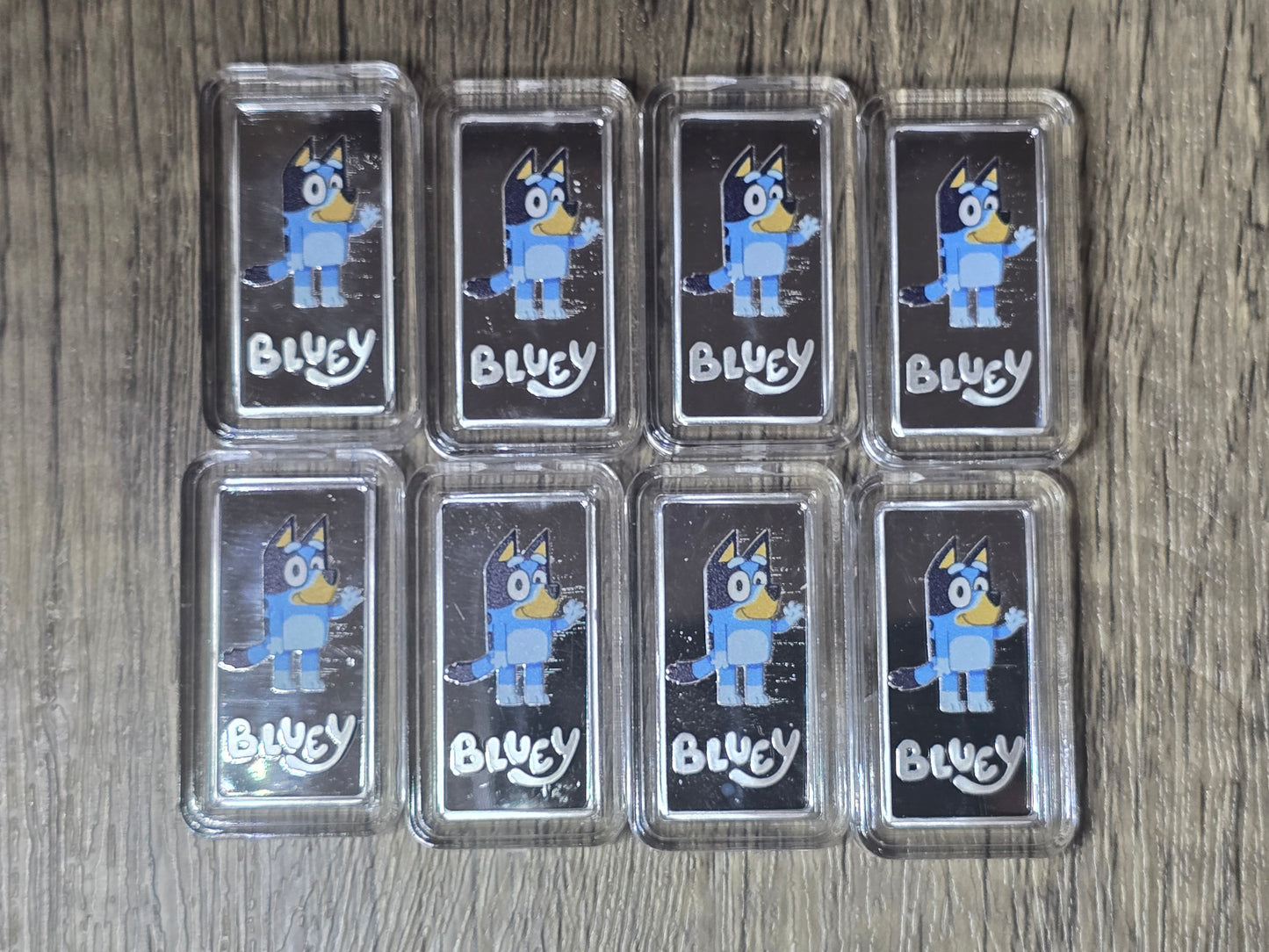 Bluey Coloured 5g Silver Proof Bar