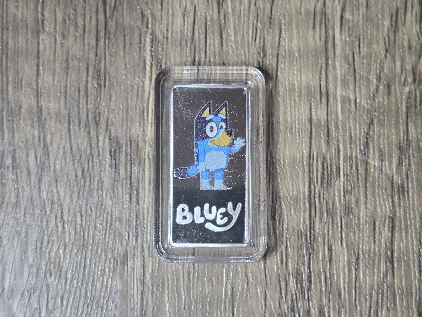 Bluey Coloured 5g Silver Proof Bar