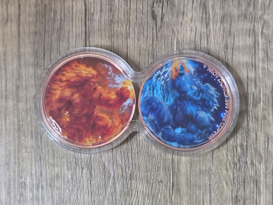 Fire & Ice, 2oz copper (infinity capsule)