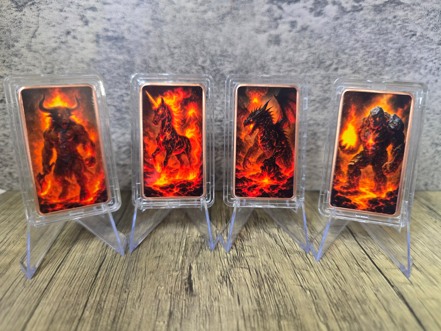 Mystic Guardians of Fire 1oz copper (set of 4)