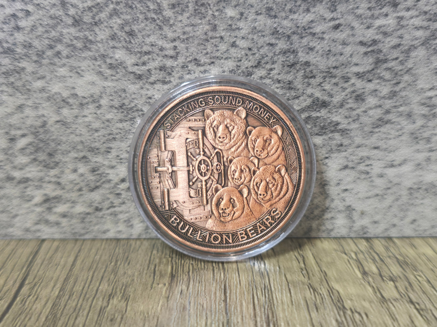 Kodiak Bear Coloured Copper 1oz