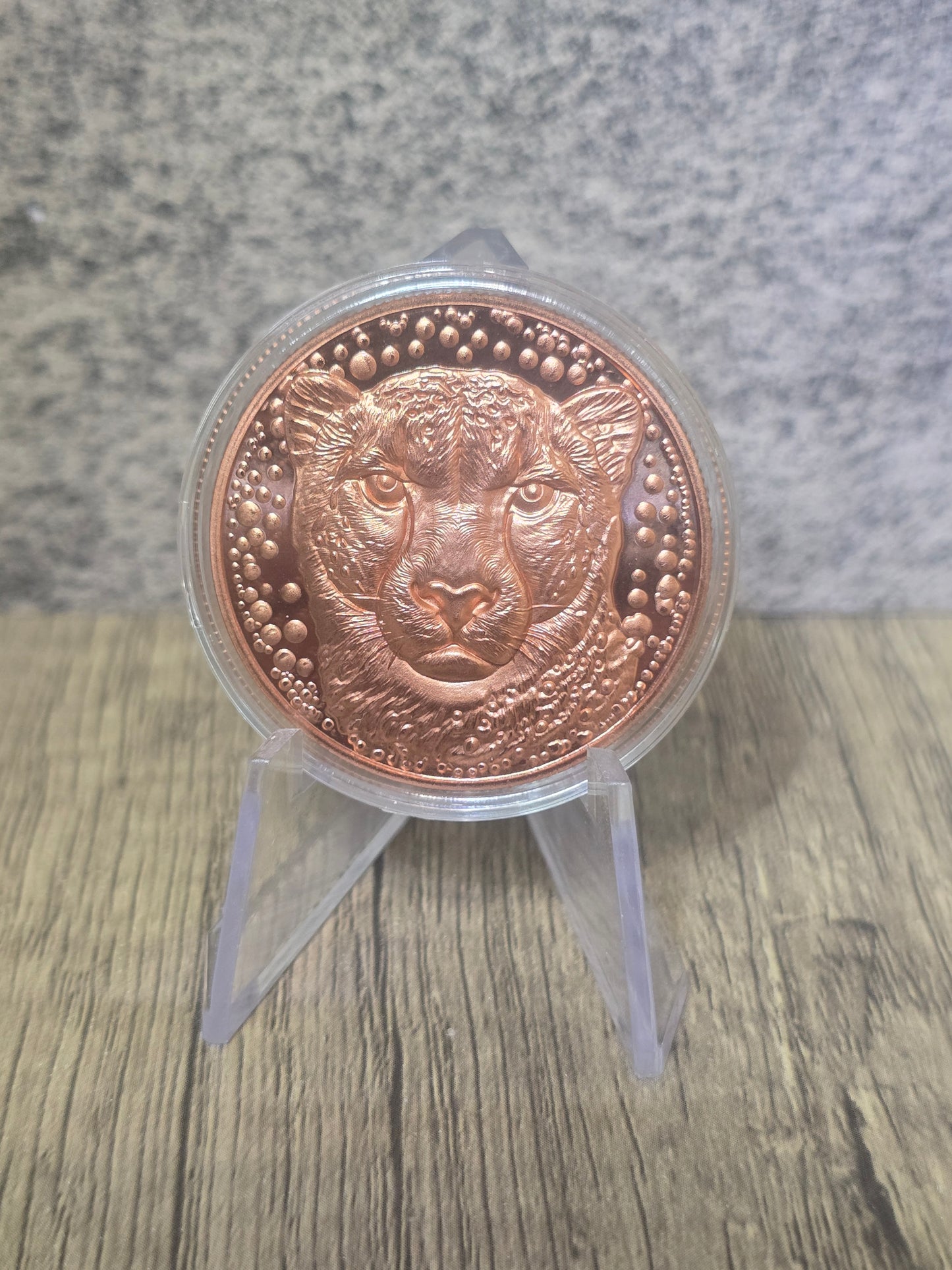 Cheetah 3D High Relief AVDP 1oz - Wildlife Protection