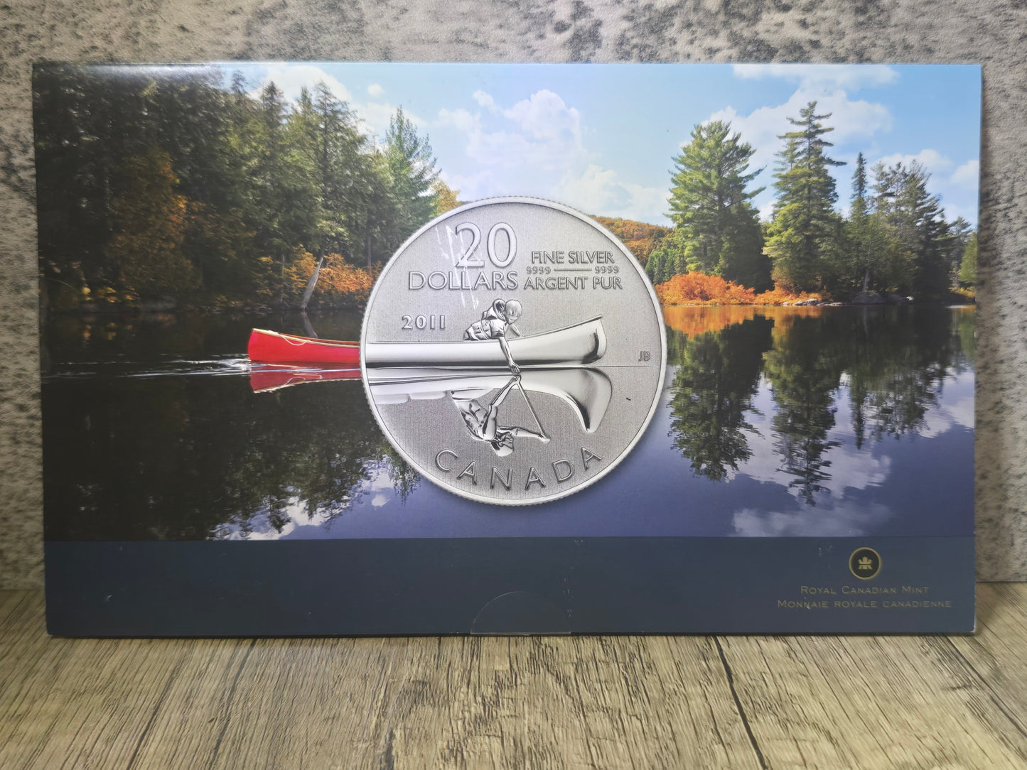 Canadian $20 Silver Canoe 2011