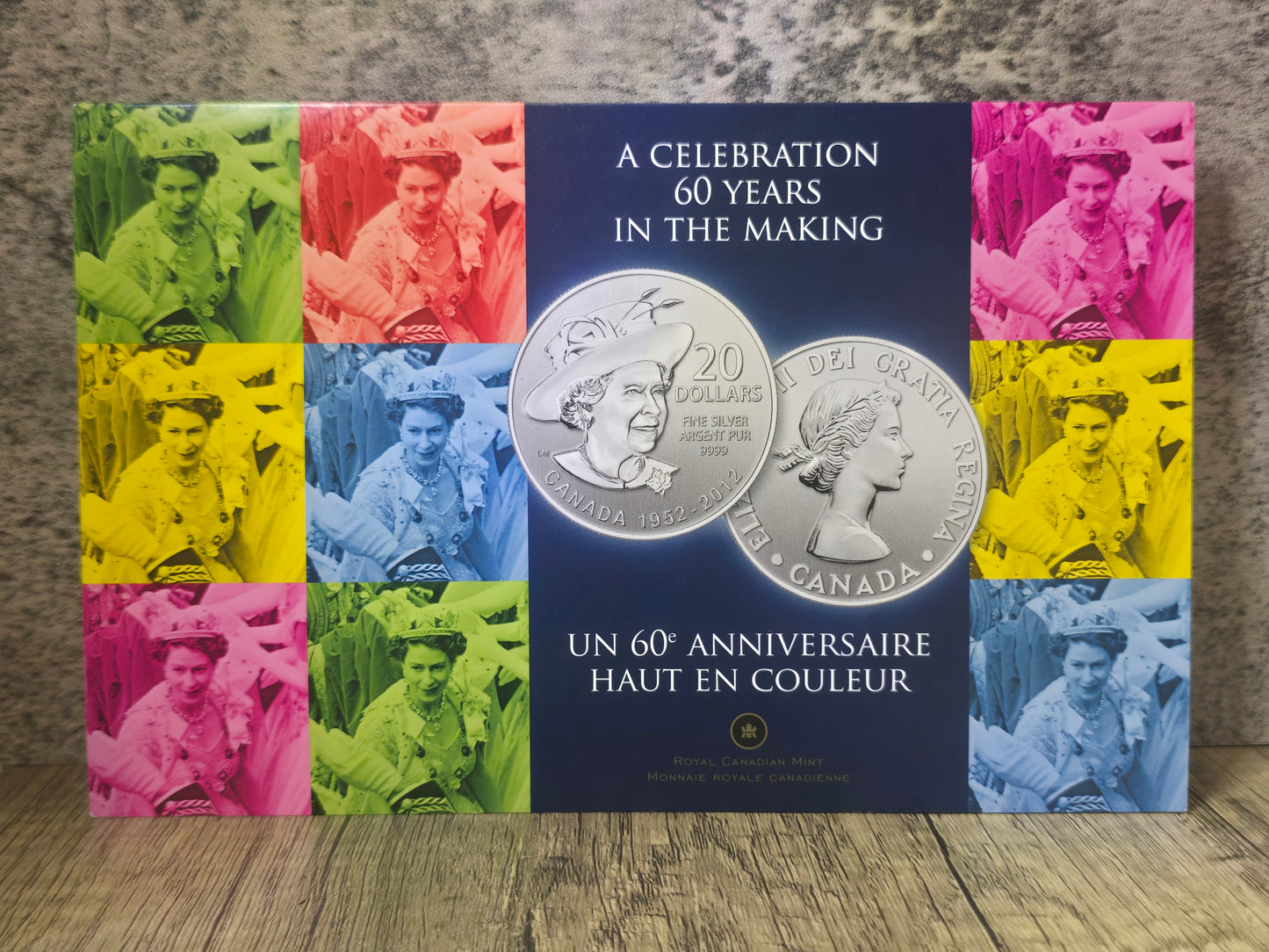Canadian $20 Silver Queen Elizabeth II, 60 years in the making (1952-2012) 2012