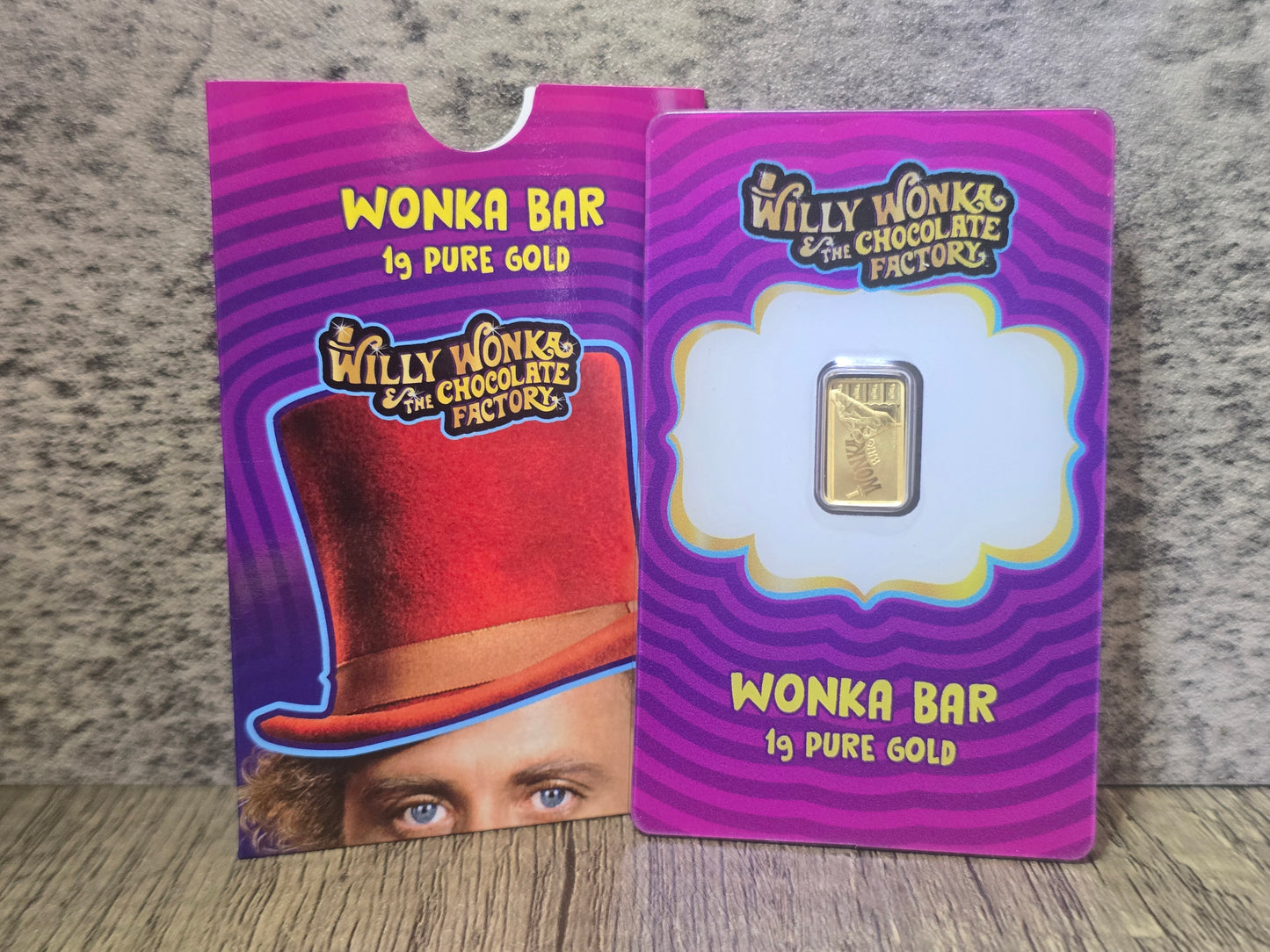 Wonka 1g gold bar PAMP Suisse