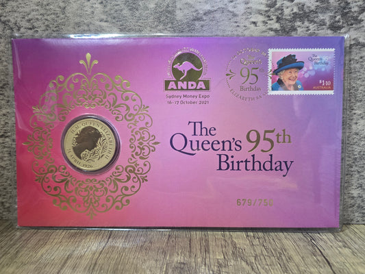Queen's 95th Birthday $1 Sydney ANDA 2021 pnc