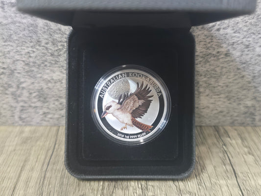 2018 World Money Fair Kookaburra Coloured 1oz proof