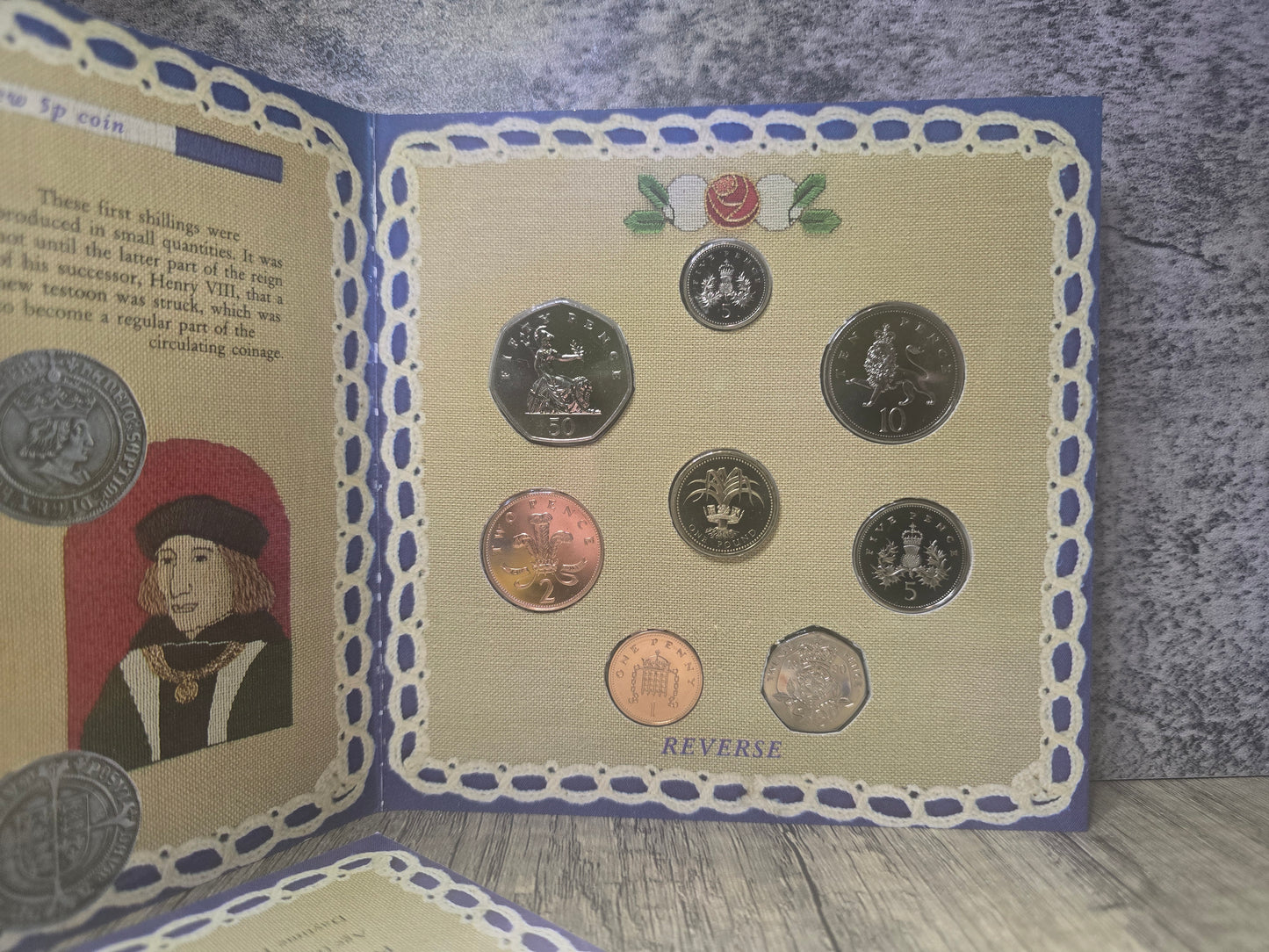 1990 United Kingdom Brilliant Uncirculated Coin Set, Royal Mint