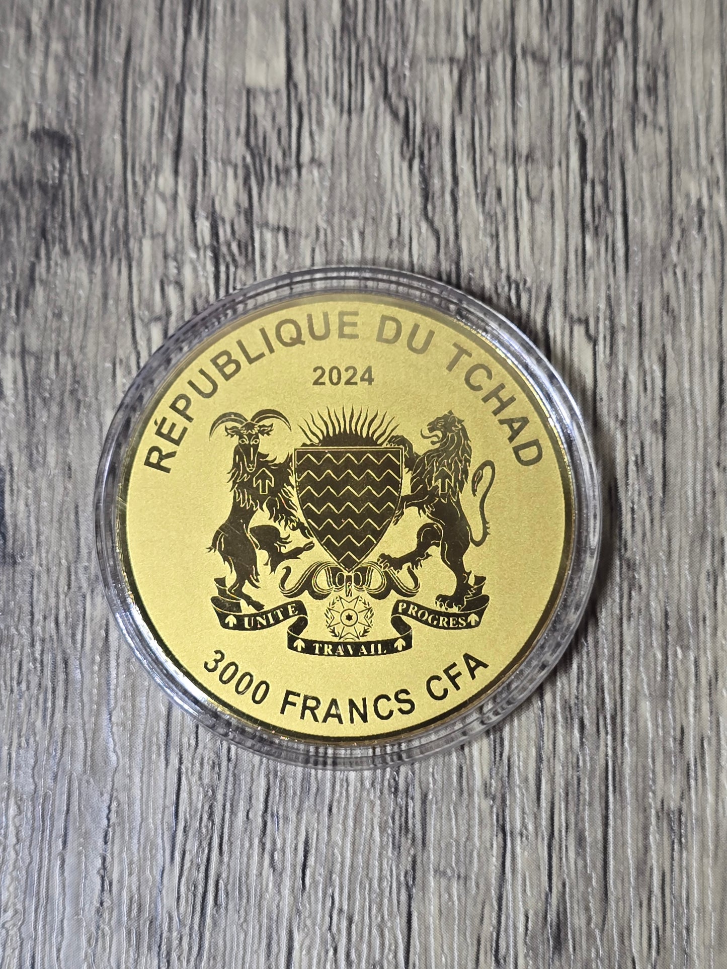 Koala 1/200th gold, 3000 Francs Tchad 2024
