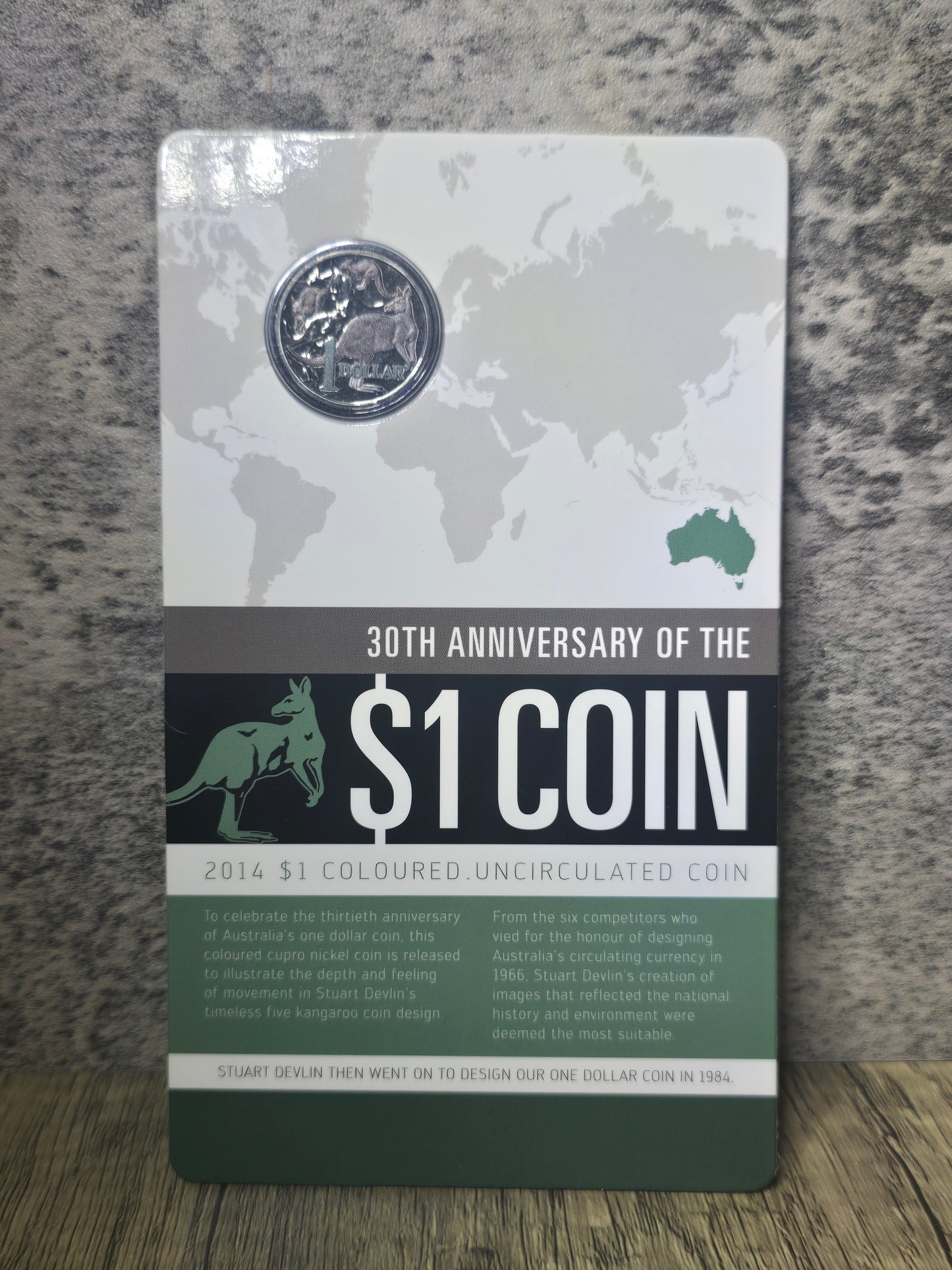 30th Anniversary of MOR coloured CuNi $1 card