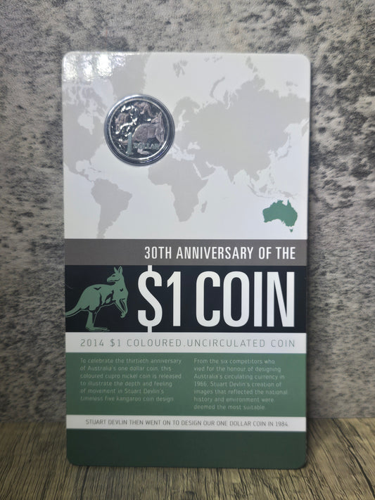 30th Anniversary of MOR coloured CuNi $1 card