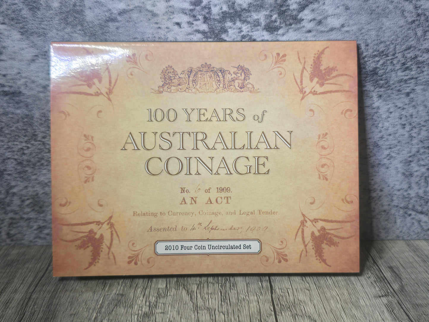2010 100 years of Australian Coinage $1 4-coin Mintmark/Privy Set