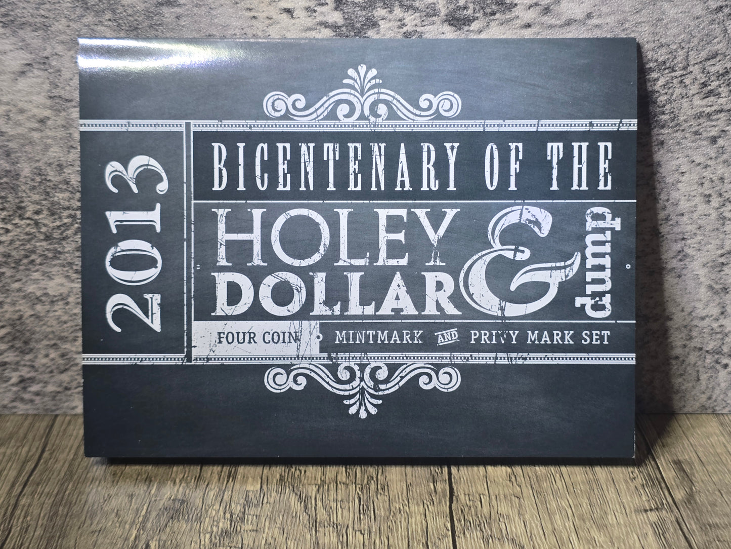 2013 Holey Dollar & Dump $1 4-coin Mintmark/Privy UNC set