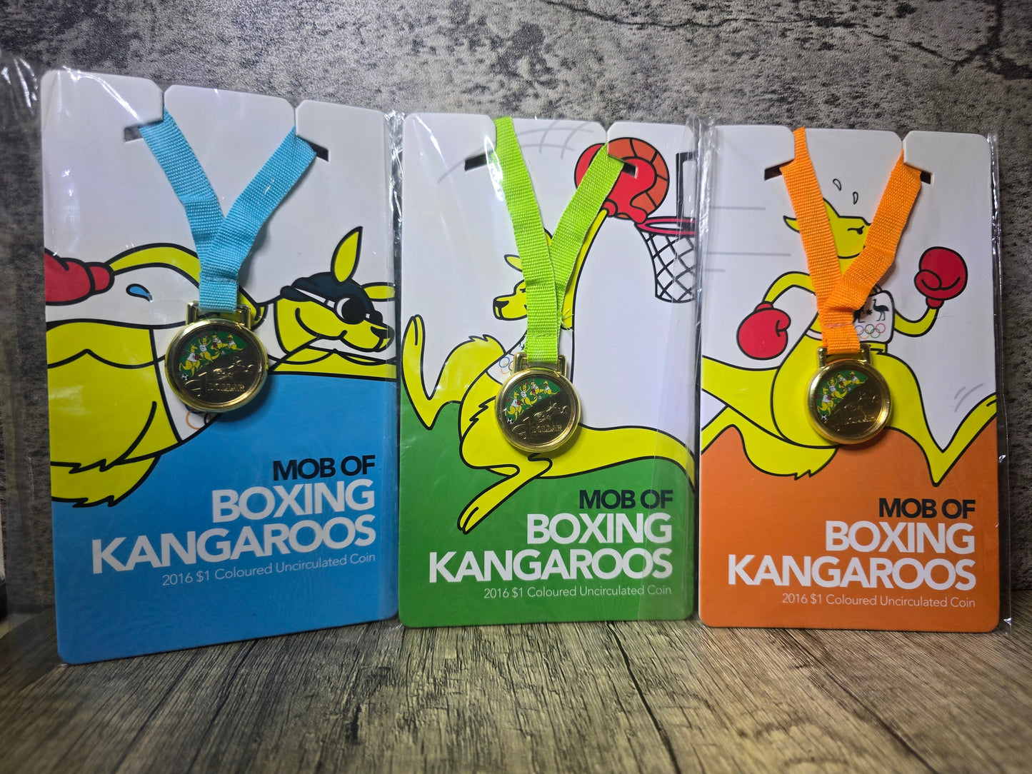 2016 Coloured Mob of Boxing Kangaroos $1