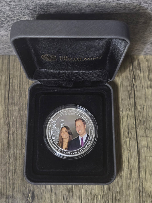 Prince William of Wales & Catherine Middleton Royal Wedding 1oz Proof 2011