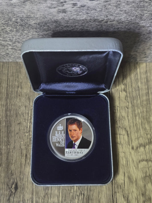 Prince Harry 21st Birthday 1oz Proof 2005