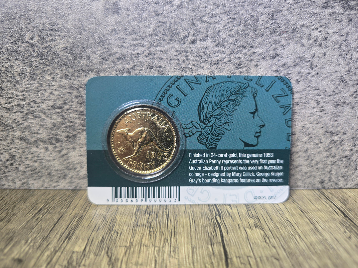 1953 QEII First Portrait Plated Penny (Downies Issue)