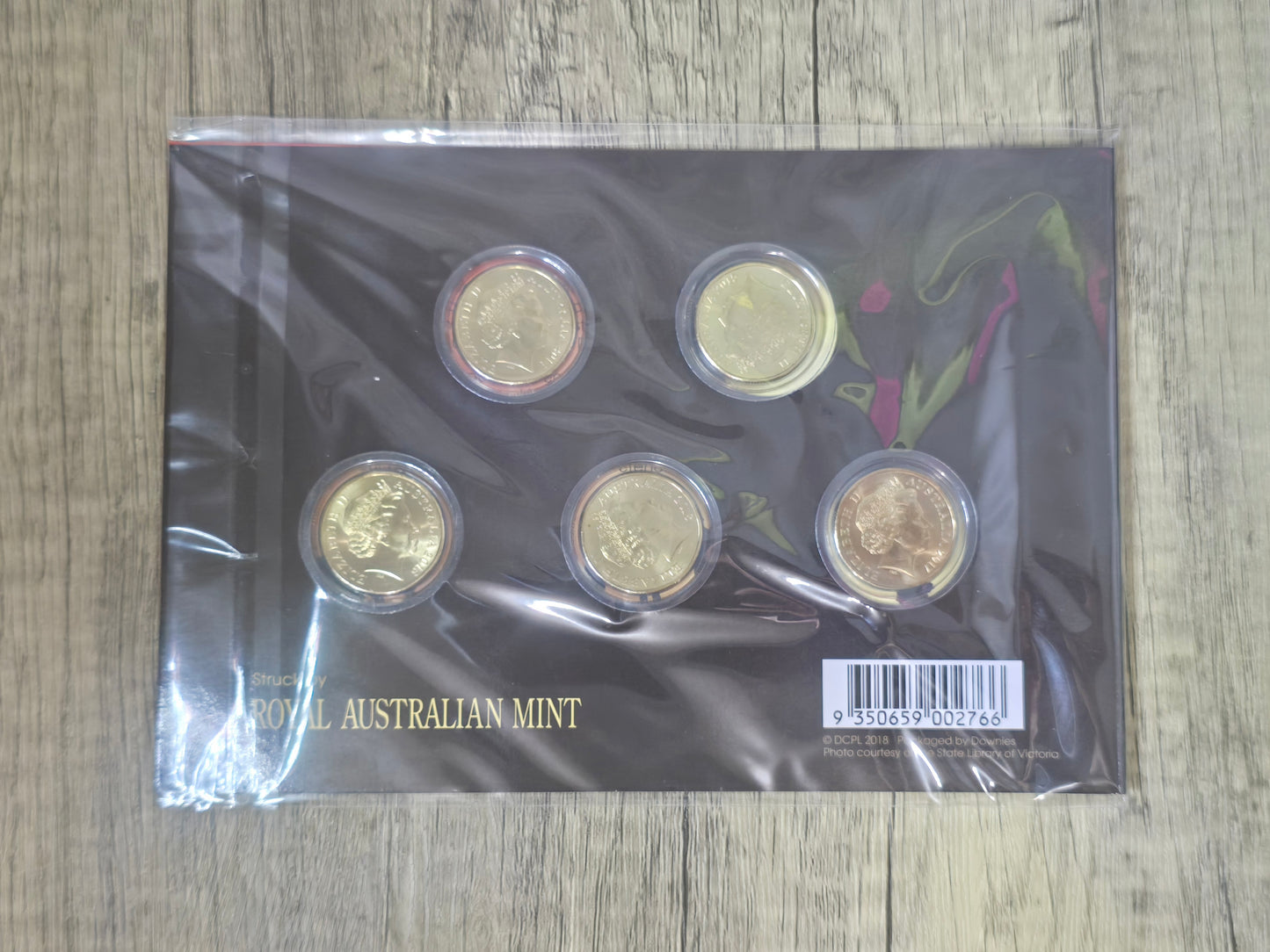 First World War Centenary: Spirit Lives 2014-2018 5-coin $1 UNC set (Downies Issue)