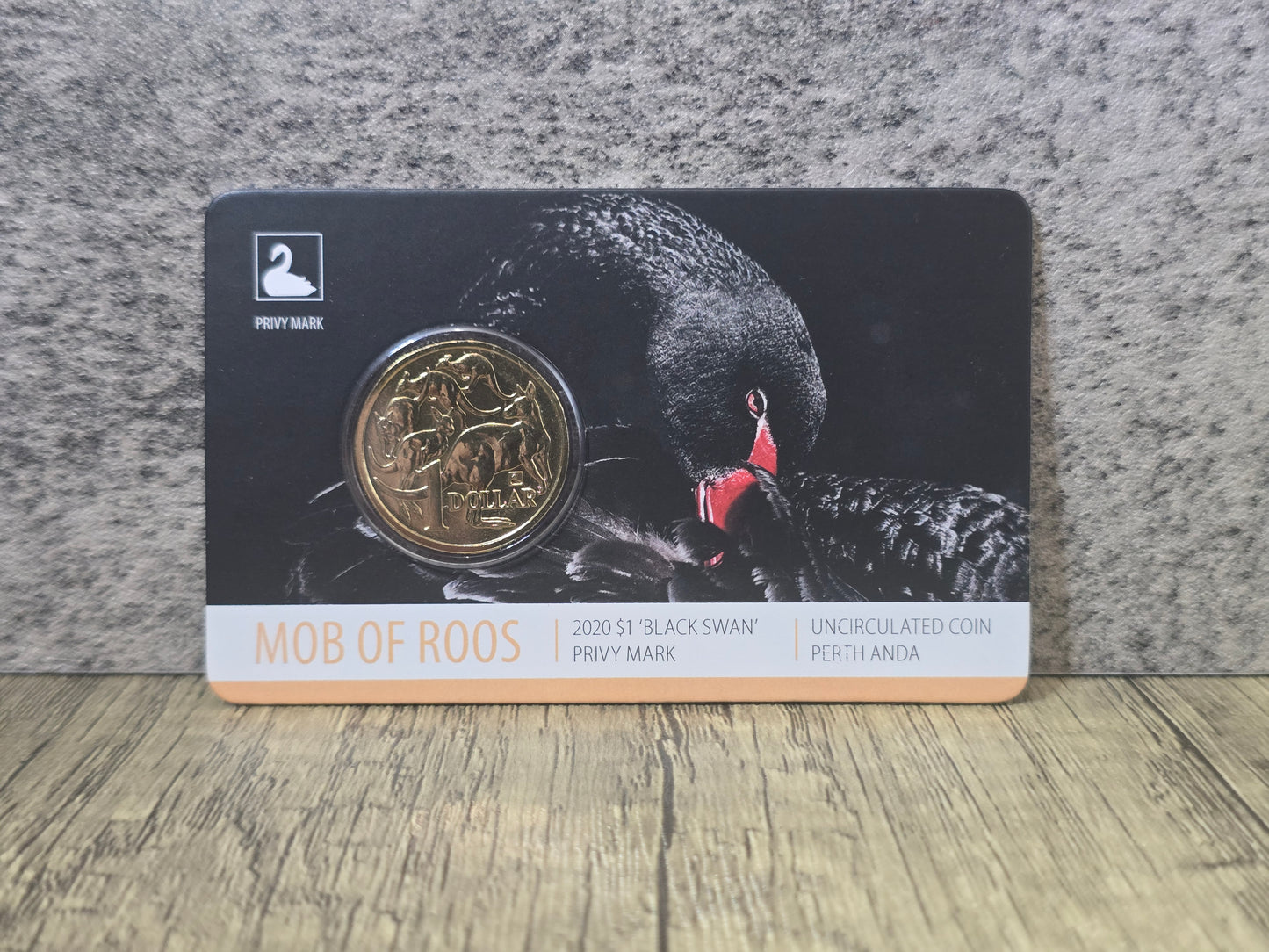 Mob of Roos $1 Black Swan Privy, Perth ANDA 2020
