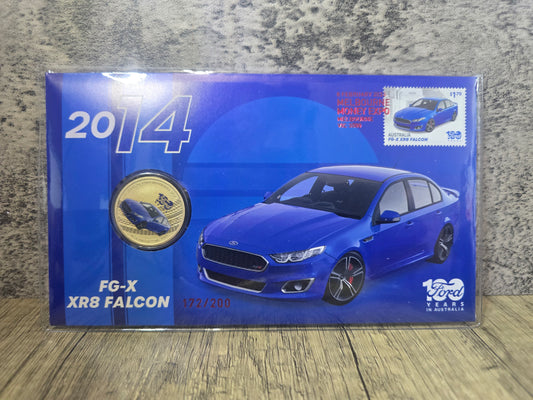 Ford 100 years 2014 FG-X XR8 Falcon Melbourne ANDA $1 PNC 2026 (Day 2, Red overprint)