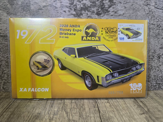 XA Falcon 100 years of FORD, Brisbane ANDA $1 PNC 2026