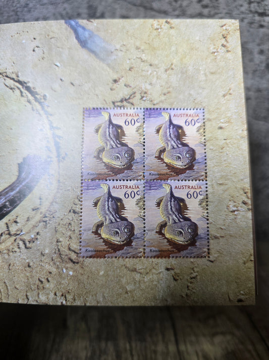Australia's Age of Dinosaurs, Stamp Booklet, Unused