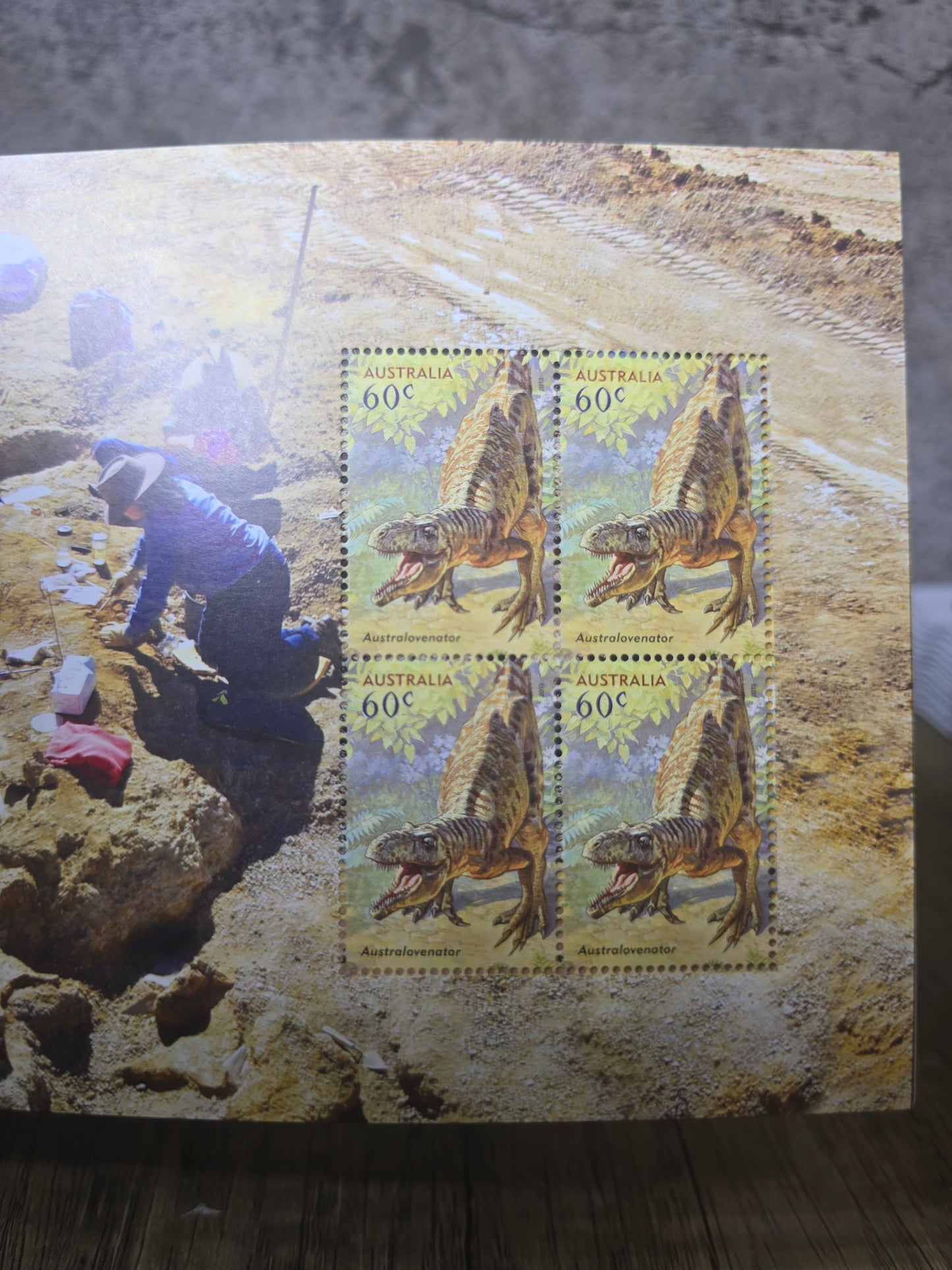 Australia's Age of Dinosaurs, Stamp Booklet, Unused