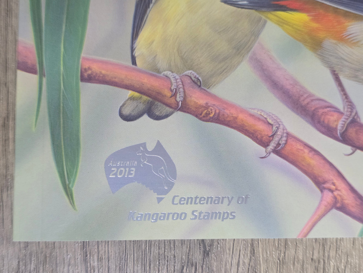 Australian Birds: A Portrait in Stamps, Overprint Centenary of Kangaroo Stamps 2013 Prestige Booklet, Unused