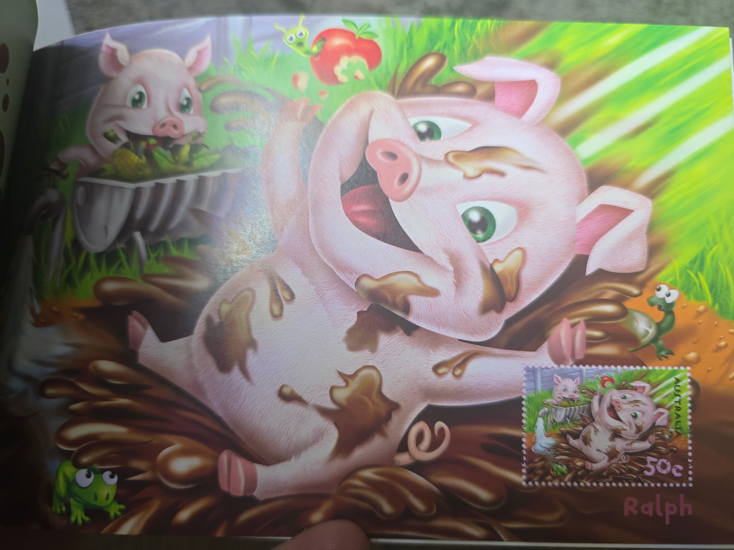 Down on the Farm, Stamp Fun Book, Stamp Booklet, Unused